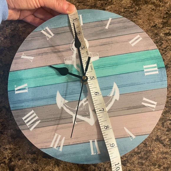 Anchor decor wall clock - Picture 2 of 3